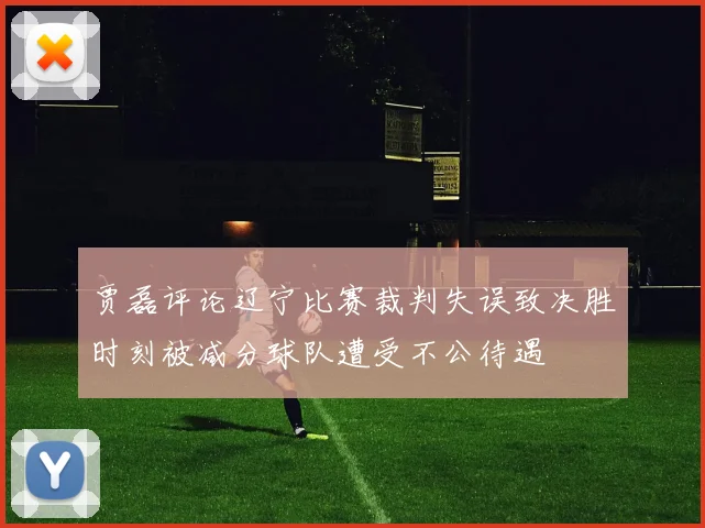 贾磊评论辽宁比赛裁判失误致决胜时刻被减分球队遭受不公待遇